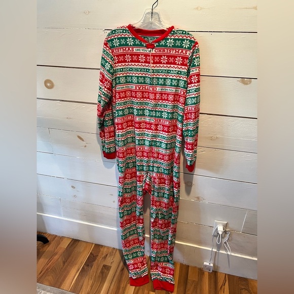 Jammies For Your Families Other - Jammies for your Families size 18-20 kids Festive Christmas Onesie Pajamas, EUC
